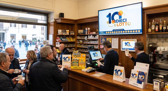 A 10eLotto betting shop in Rome